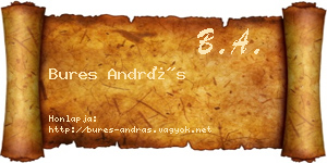Bures András névjegykártya